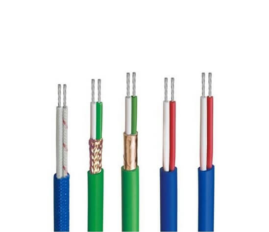 2x12x0.3mm J 유형 다중 연선 2x7x0.3mm주석 도금 구리 메쉬 차폐 열전쌍 연장 리드 구성 와이어