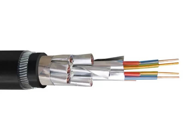 BS5308 300/500V 16x2x1.5mm2 다중 쌍 PE 절연 개별 차폐 전체 차폐 SWA 기갑 계측기 케이블