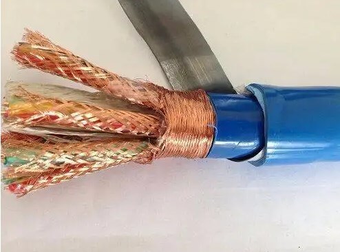 도매 가격 PVC 절연 구리 와이어 브레이드 차폐 SWA STA 기갑 멀티 코어 0.5mm 0.75mm 1.5mm 1mm 2.5mm 계측 전선 케이블