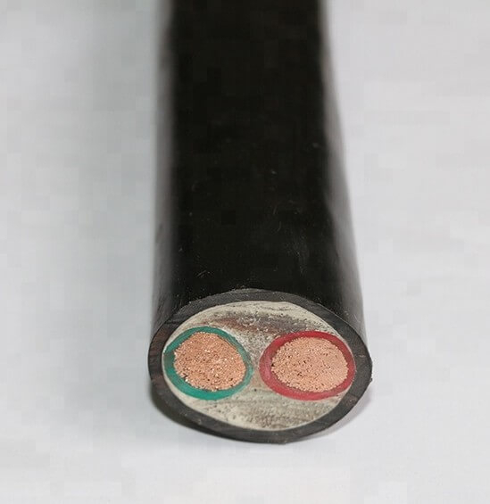 600/1000V 저전압 2 코어 1.5mm2 2.0mm 2.5mm2 4mm2 6sq mm 구리 XLPE 절연 전기 PVC 피복 실외 전원 케이블