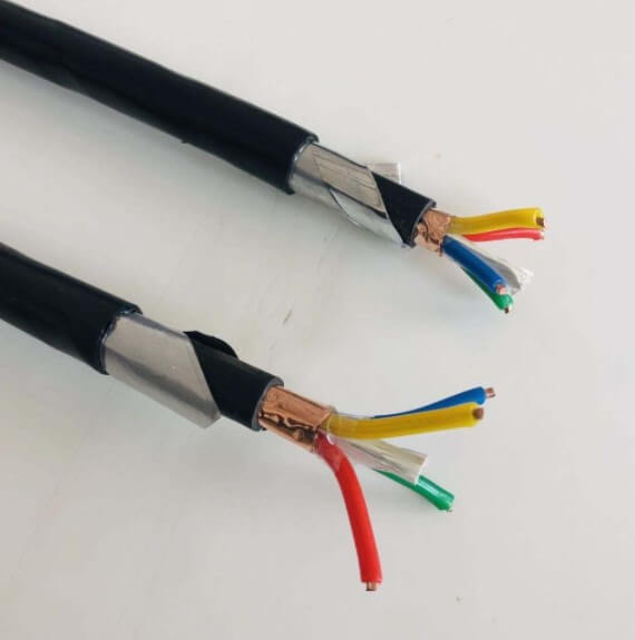 도매 가격 PVC 절연 구리 와이어 브레이드 차폐 SWA STA 기갑 멀티 코어 0.5mm 0.75mm 1.5mm 1mm 2.5mm 계측 전선 케이블